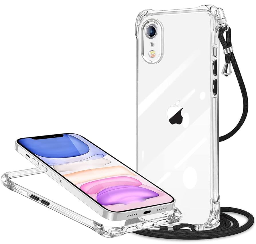 Amazon.co.jp: iPhone XR用 ケース クリア ネック ショルダー